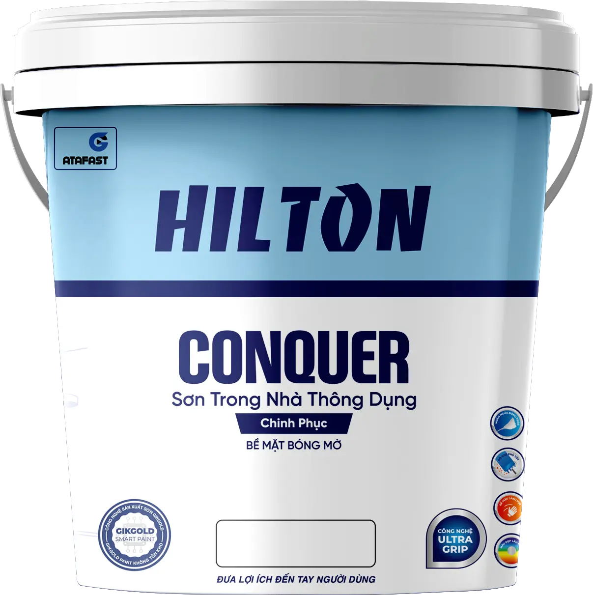 HILTON Conquer Sơn trong nhà thông dụng Chinh phục Bề Mặt Bóng Mờ