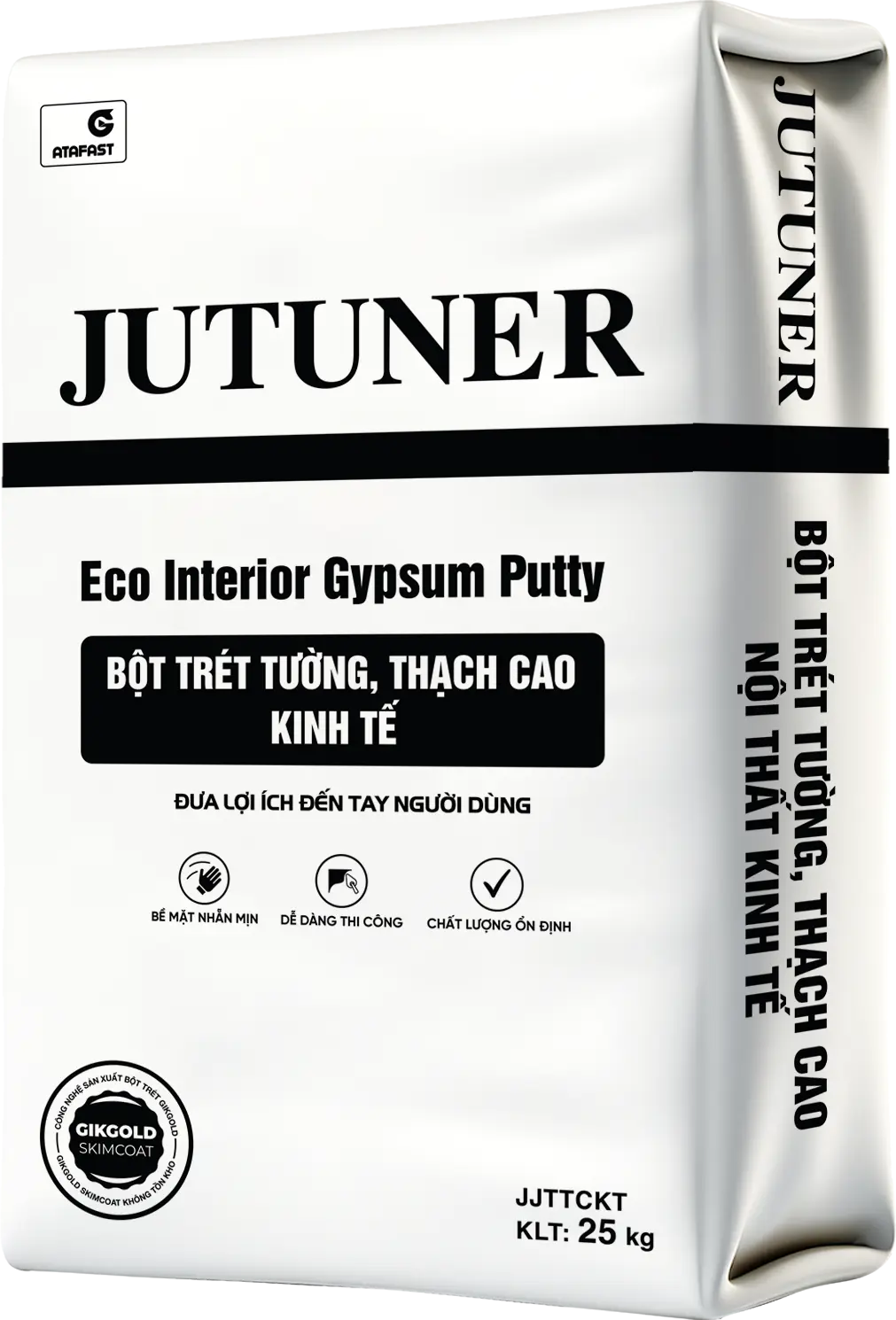 JUTUNER Interior Eco Gypsum Putty Bột trét tường, thạch cao nội thất kinh tế